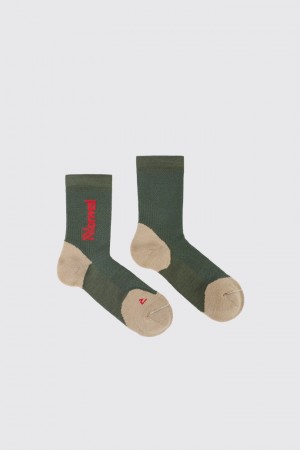 NNormal Merino socks 2 Gröna | BPHMI8692