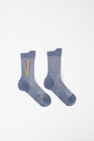 NNormal Merino socks Blå | QGNEP5976