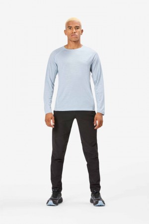 NNormal merino long sleeve t-shirt Blå | TDEPB0298